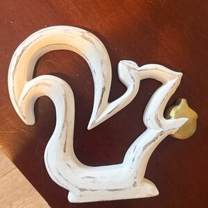 Wooden Squirrel standing decor